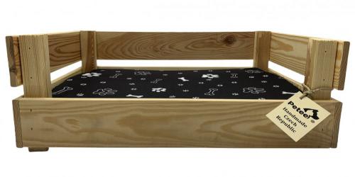 Eco-Box s matrací Foot Brown pro malá plemena (46cm x 31cm)